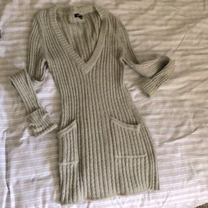 Long sleeve knit dress